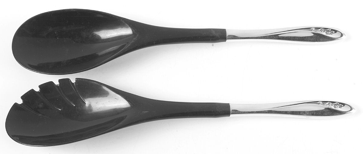 Petite Fleur (Sterling, 1961) Plastic Bowl 2-Piece Salad Set by Reed & Barton-1
