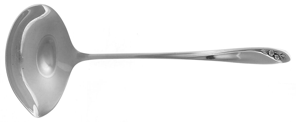 Petite Fleur (Sterling, 1961) Solid Piece Cream Ladle by Reed & Barton-1