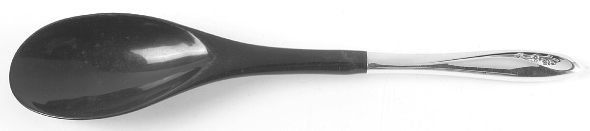 Petite Fleur (Sterling, 1961) Salad Serving Spoon with Plastic Bowl by Reed & Barton-1