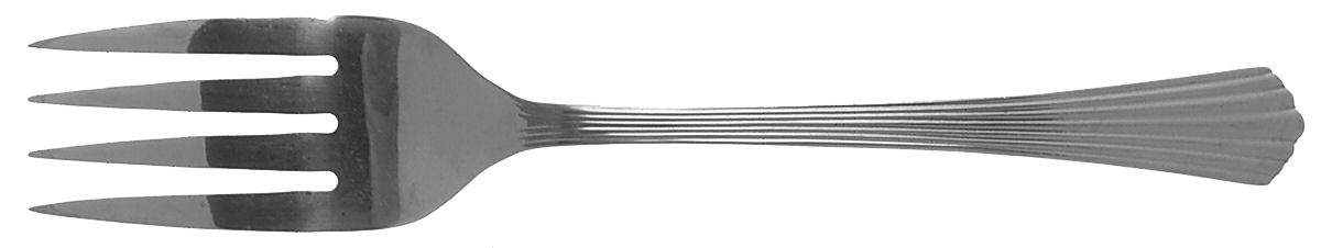 Pennant (Stainless) Medium Solid Cold Meat Serving Fork by Reed & Barton-1
