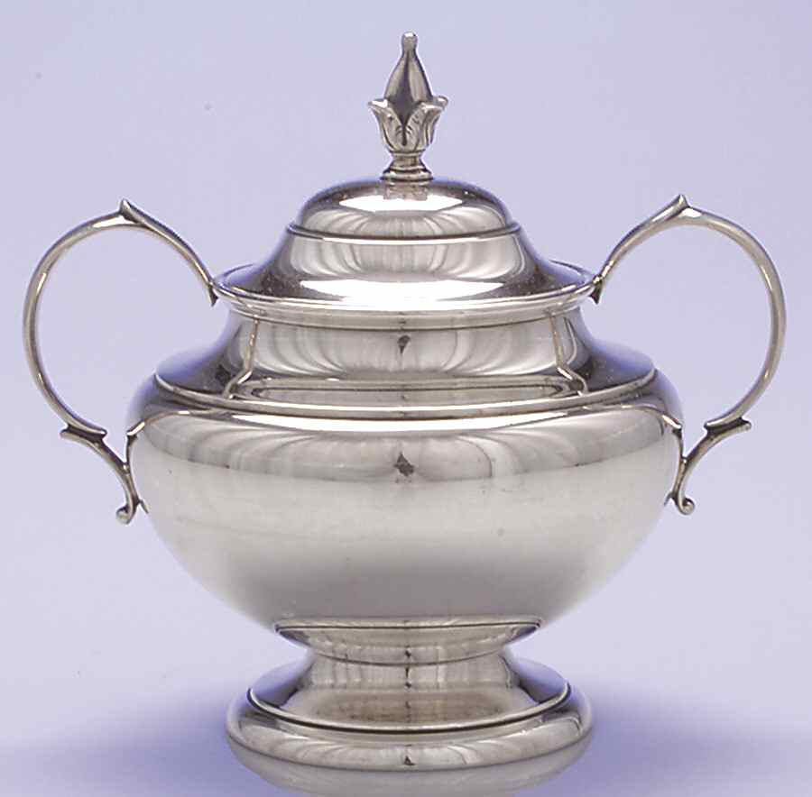 The Pilgrim (Sterling) Sugar Bowl & Lid by Reed & Barton-1