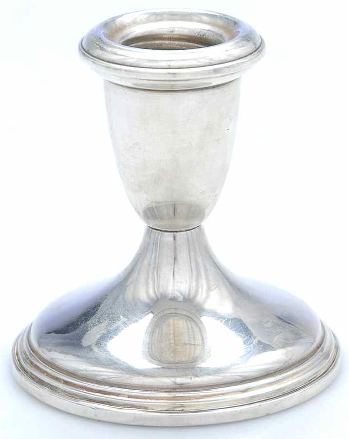The Pilgrim (Sterling) Weighted Candleholder by Reed & Barton-1