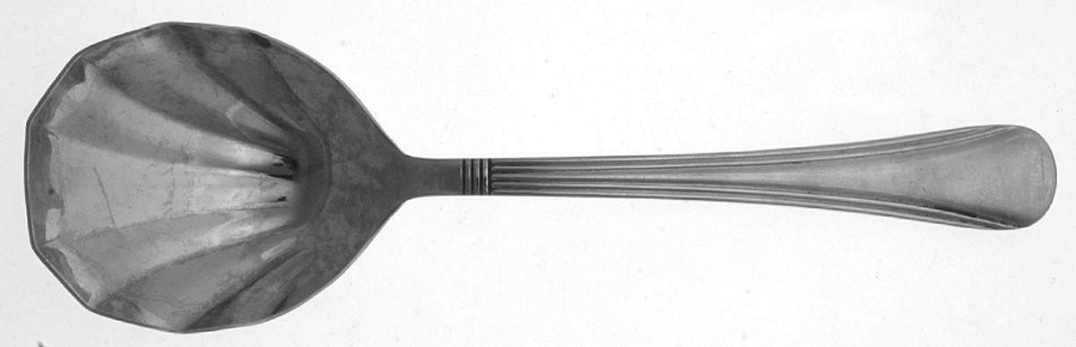 Piazza Navonna (Stainless, Ultra Select, 18-0) Solid Shell Casserole Spoon by Reed & Barton-1