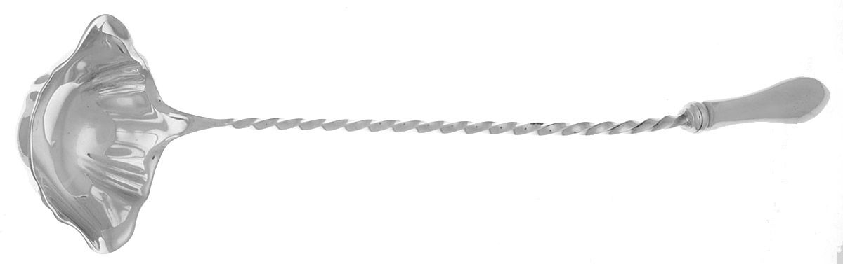 Pointed Antique (Sterling, 1895) Hollow Handle Punch Ladle with Solid Bowl by Reed & Barton-1