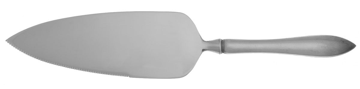 Pointed Antique (Sterling, 1895) Pie Server with Serrated Stainless Blade HC by Reed & Barton-1