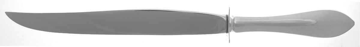 Pointed Antique (Sterling, 1895) Large Stainless Blade Roast Carving Knife by Reed & Barton-1