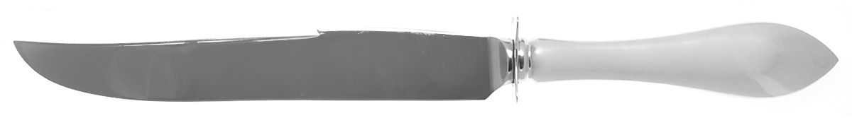 Pointed Antique (Sterling, 1895) Small Steak Carving Knife with Stainless Blade by Reed & Barton-1