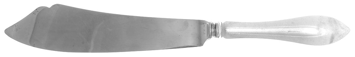 Pointed Antique (Sterling, 1895) Cake Knife with Stainless Blade by Reed & Barton-1