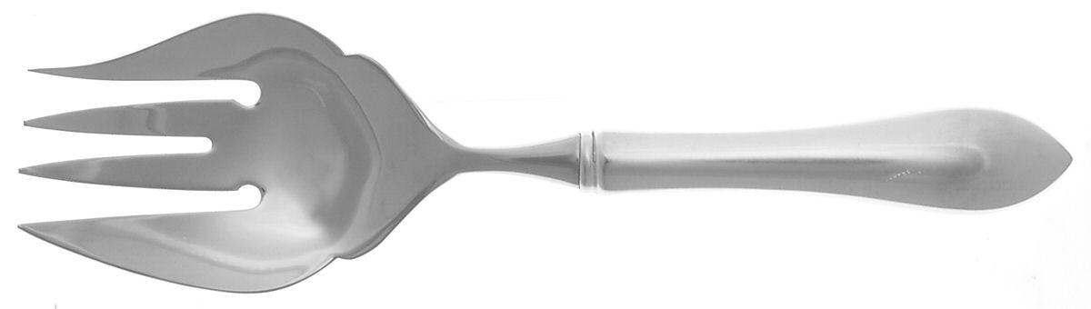 Pointed Antique (Sterling, 1895) Serving Fork with Stainless Tines by Reed & Barton-1
