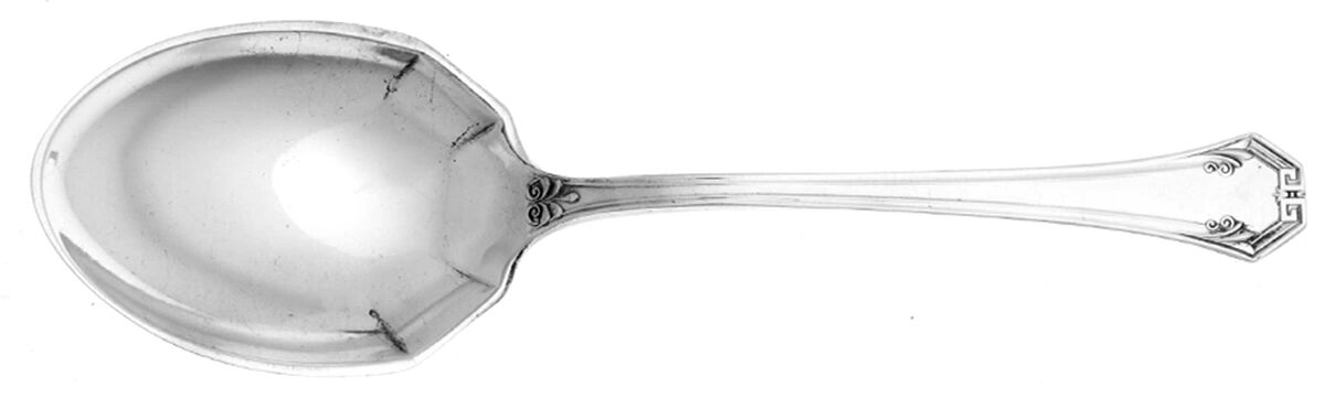 Pompeian (Silverplate, 1930) Preserve Spoon by Reed & Barton-1