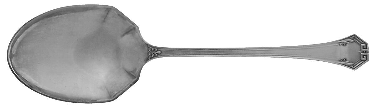 Pompeian (Silverplate, 1930) Medium Solid Berry/Casserole Spoon by Reed & Barton-1