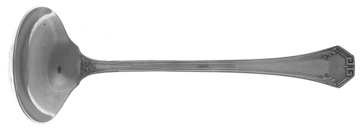 Pompeian (Silverplate, 1930) Solid Gravy Ladle by Reed & Barton-1