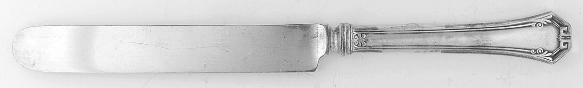 Pompeian (Silverplate, 1930) Blunt Hollow Knife by Reed & Barton-1
