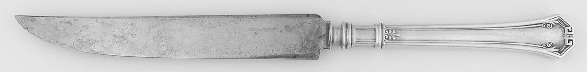 Pompeian (Silverplate, 1930) Small Steak Carving Knife with Stainless Blade by Reed & Barton-1