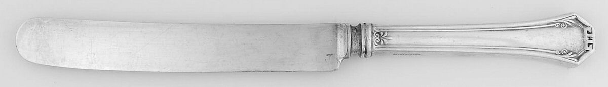 Pompeian (Silverplate, 1930) Old French Hollow Knife with Bolster by Reed & Barton-1