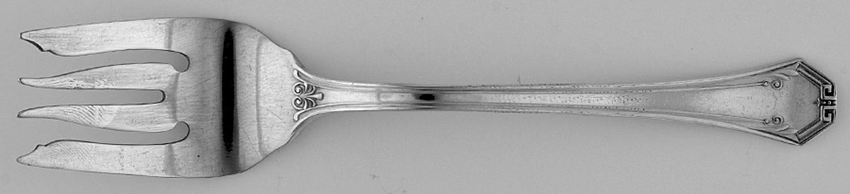 Pompeian (Silverplate, 1930) Dessert Fork by Reed & Barton-1