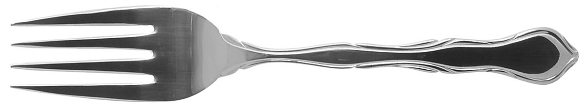 Pompei-Pompeii (Stainless) Medium Solid Cold Meat Serving Fork by Reed & Barton-1