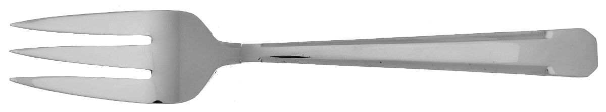 Pointe Vedra (Stainless) Medium Solid Cold Meat Serving Fork by Reed & Barton-1