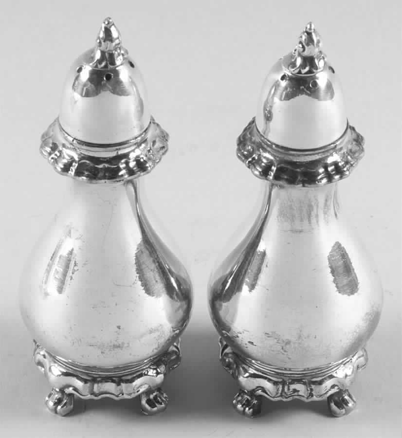 Provincial (Silverplate, Hollowware) Salt & Pepper Set by Reed & Barton-1