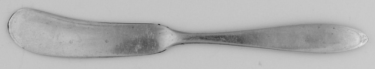 Queen Mary (Silverplate, 1930) Flat Handle Butter Spreader by Reed & Barton-1