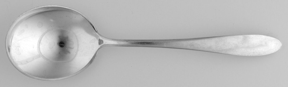 Queen Mary (Silverplate, 1930) Round Bowl Soup Spoon (Gumbo) by Reed & Barton-1