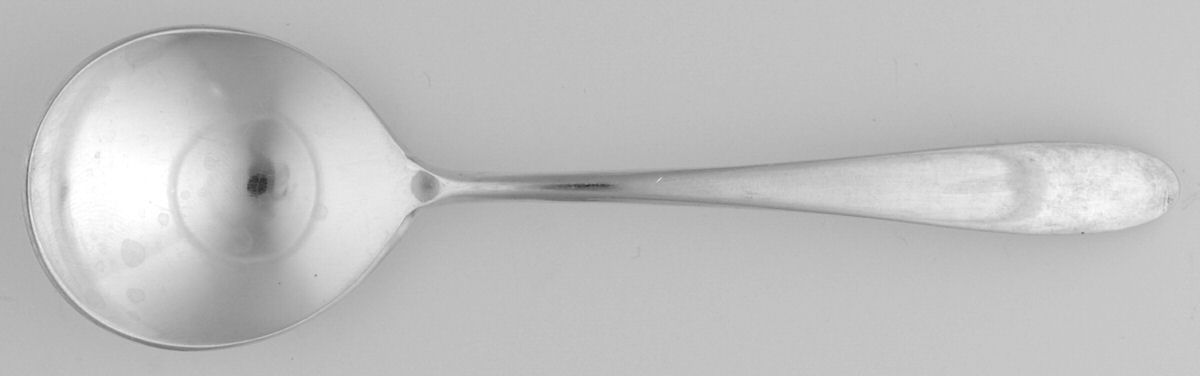 Queen Mary (Silverplate, 1930) Round Bowl Soup Spoon (Bouillon) by Reed & Barton-1
