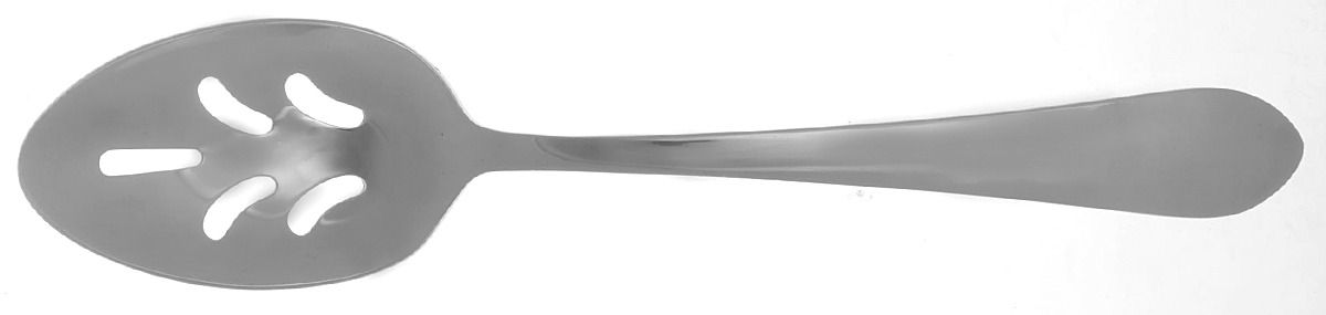 Rambouillet (Stainless) Pierced Tablespoon (Serving Spoon) by Reed & Barton-1