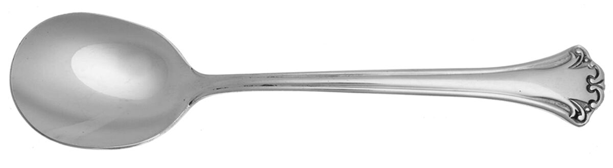 Lyndon (Stainless) Round Bowl Soup Spoon (Cream Soup) HC by Reed & Barton-1