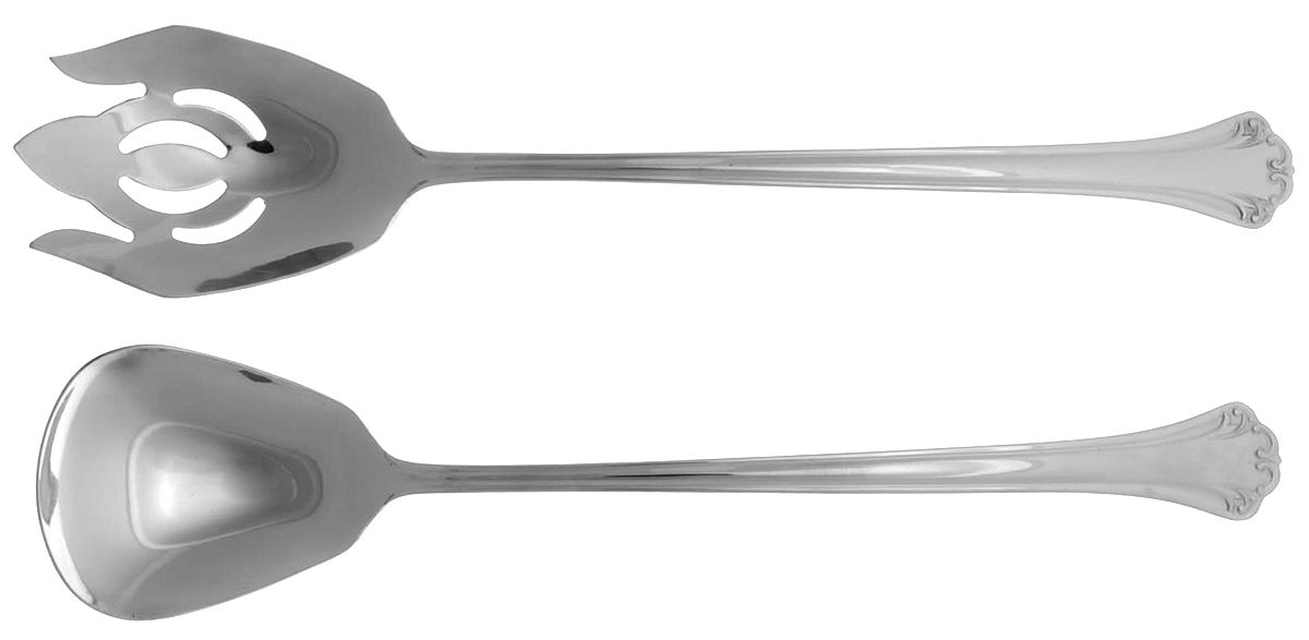 Lyndon (Stainless) Solid Oversized Serving Salad Set by Reed & Barton-1