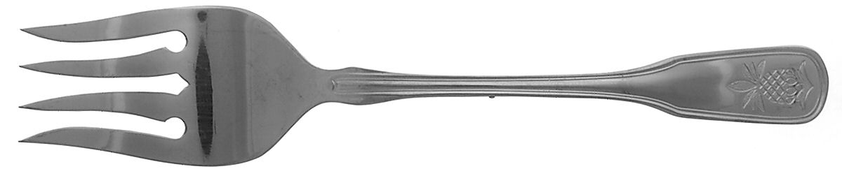RDS23 (STAINLESS) Medium Solid Cold Meat Serving Fork by Reed & Barton-1