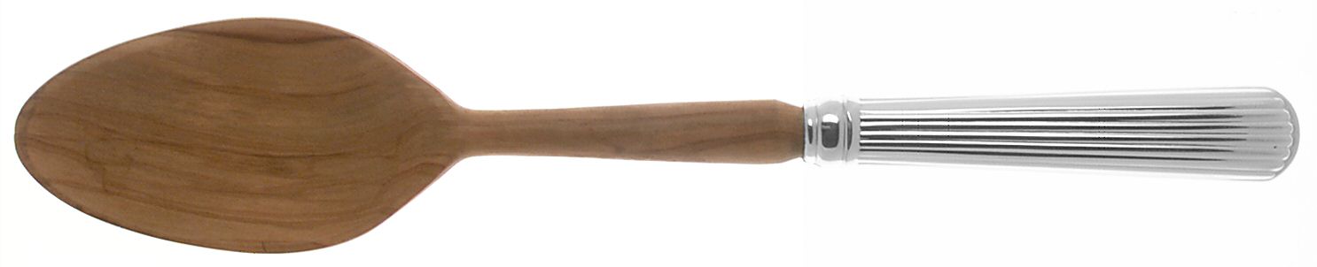 Corinthian (Silverplate) Salad Serving Spoon with Wooden Bowl by Reed & Barton-1