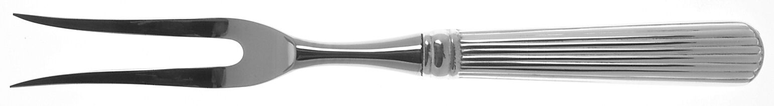 Corinthian (Silverplate) Large Stainless-Prong Roast Carving Fork by Reed & Barton-1