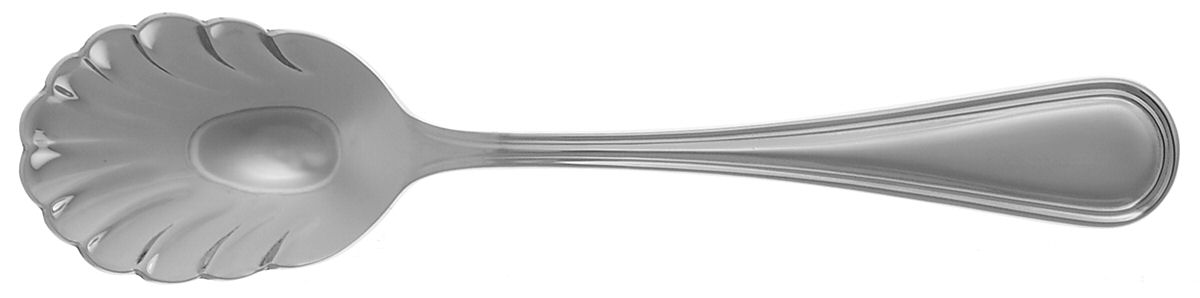 Eaton II (STAINLESS) Sugar Shell Spoon by Reed & Barton-1