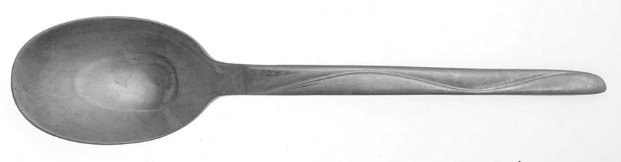 New Wave (Stainless) Dessert/Oval Soup Spoon by Reed & Barton-1