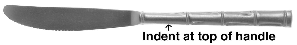 Regal Bamboo (Stainless) Modern Solid Knife by Reed & Barton-1