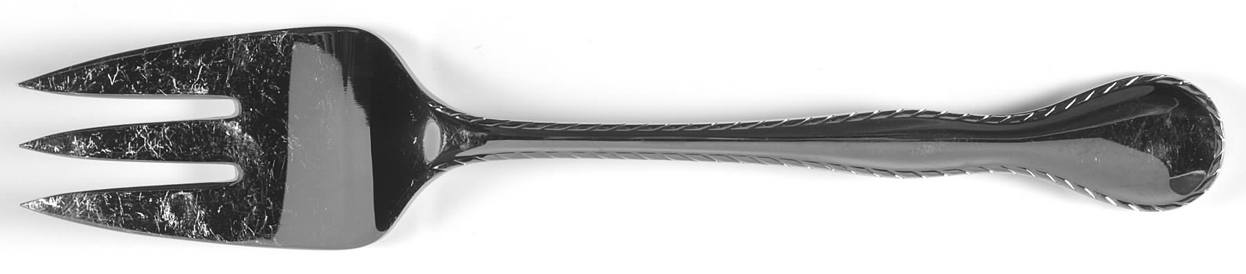 Regatta (Stainless) Medium Solid Cold Meat Serving Fork by Reed & Barton-1