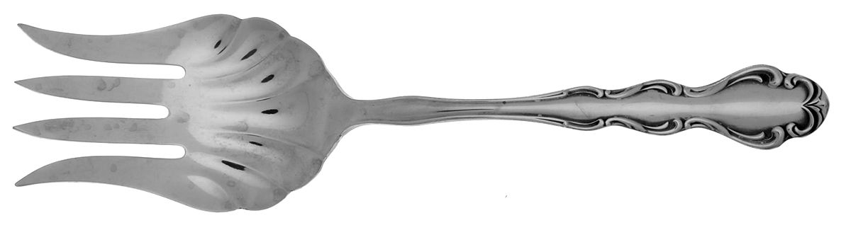 Regency (Stainless, 1965) Solid Salad Serving Fork by Reed & Barton-1