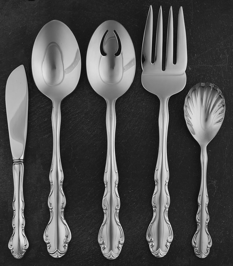 Regency (Stainless, 1965) 5 Piece Hostess Set by Reed & Barton-1