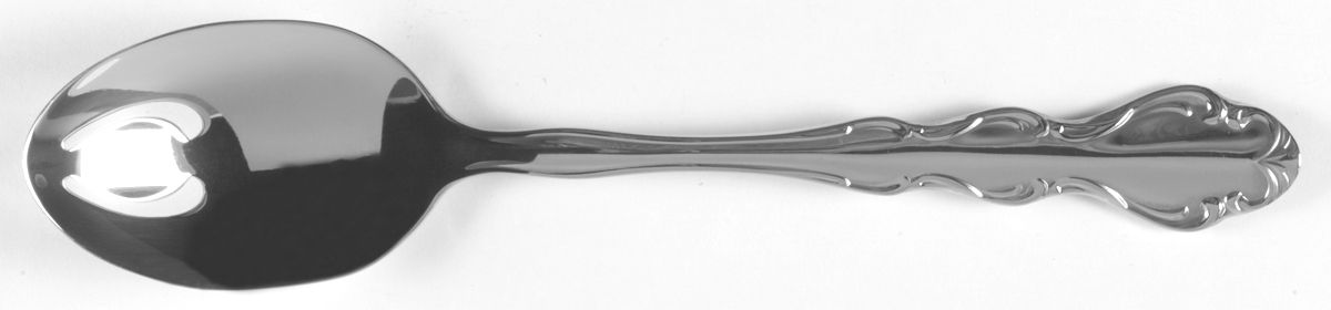 Regency (Stainless, 1965) Pierced Tablespoon (Serving Spoon) by Reed & Barton-1