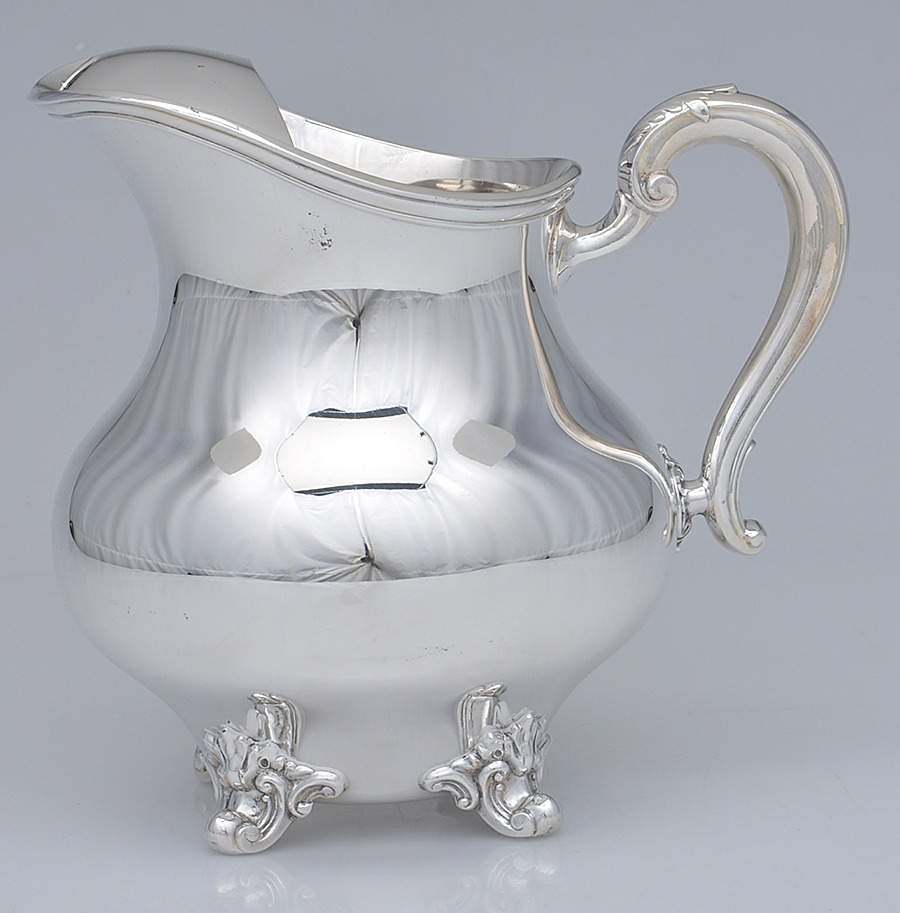 Regent-Plain (Silverplate Hollowware) Plated Water Pitcher with Ice Lip by Reed & Barton-1