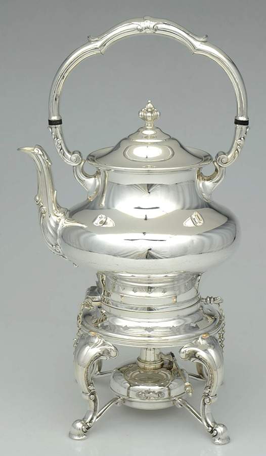 Regent-Plain (Silverplate Hollowware) Kettle, Stand & Burner by Reed & Barton-1