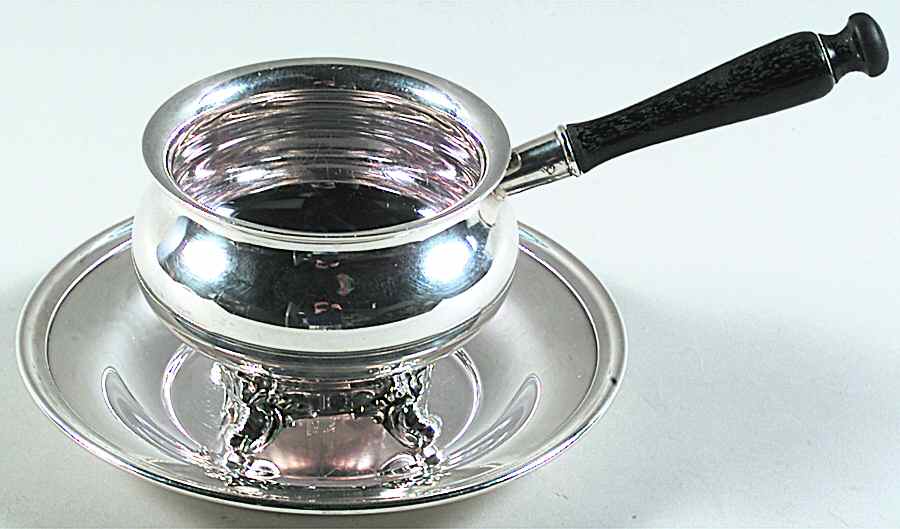 Regent-Plain (Silverplate Hollowware) Plated Sauce Boat with Underplate by Reed & Barton-1