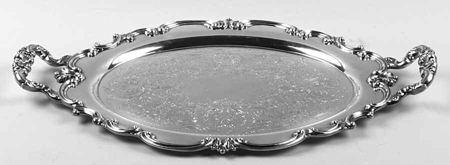 Regent-Plain (Silverplate Hollowware) 18" Waiter Tray by Reed & Barton-1
