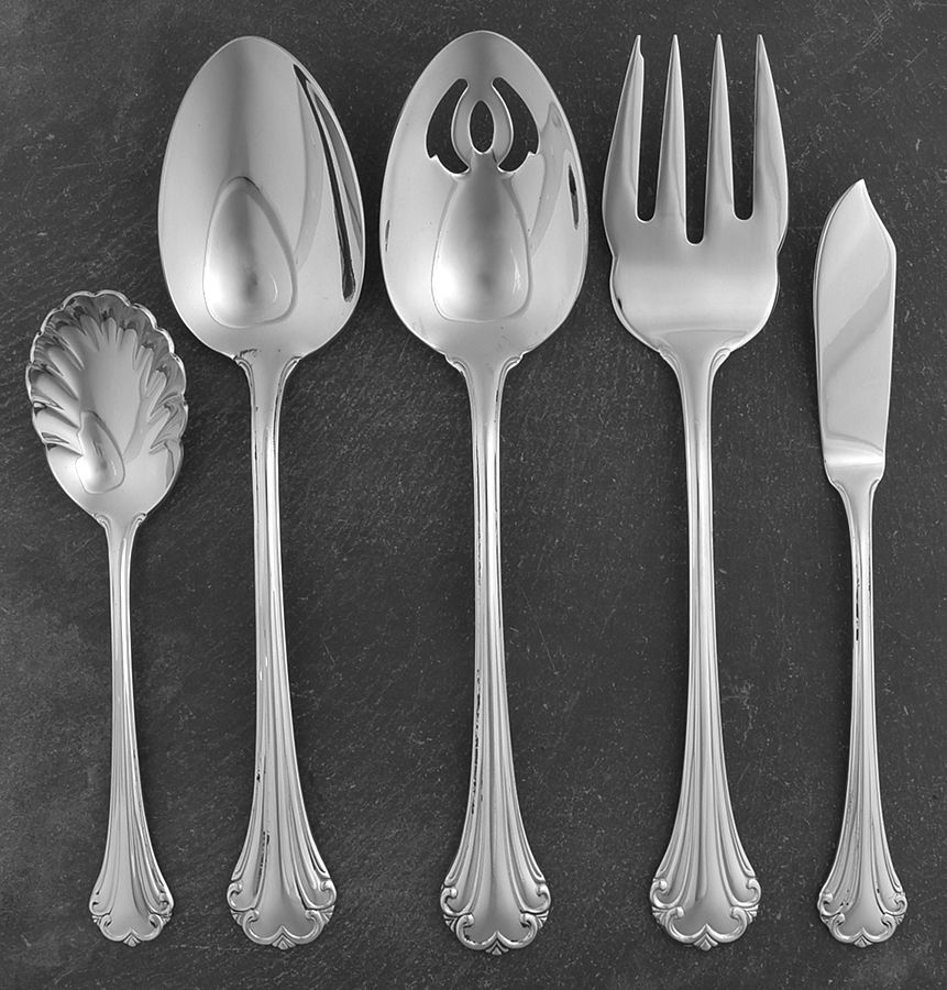Regine (Stainless) 5 Piece Hostess Set by Reed & Barton-1