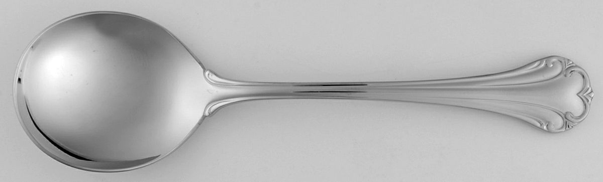 Regine (Stainless) Round Bowl Soup Spoon (Cream Soup) by Reed & Barton-1