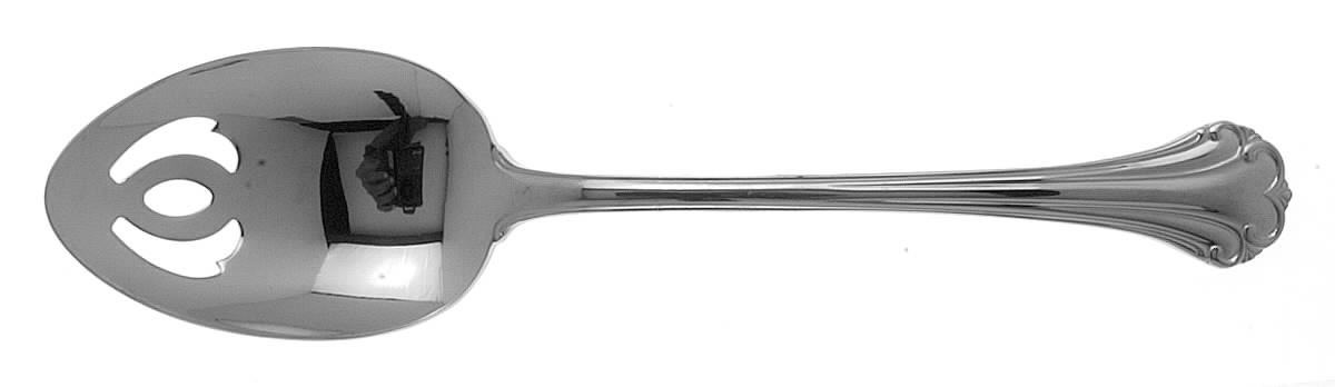 Regine (Stainless) Pierced Tablespoon (Serving Spoon) by Reed & Barton-1