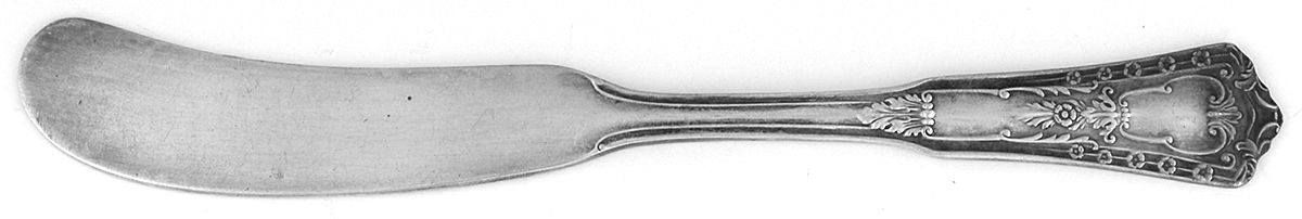 Rembrandt (Silverplate, 1935) Flat Handle Butter Spreader by Reed & Barton-1