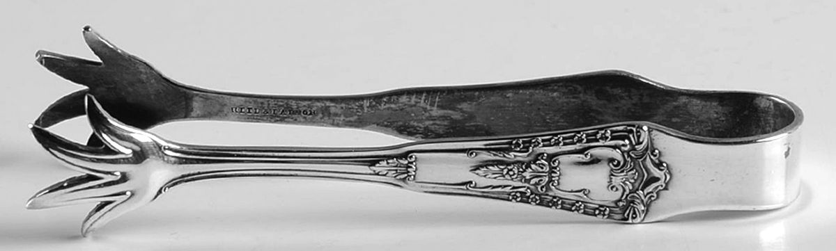 Rembrandt (Silverplate, 1935) Sugar Tongs by Reed & Barton-1