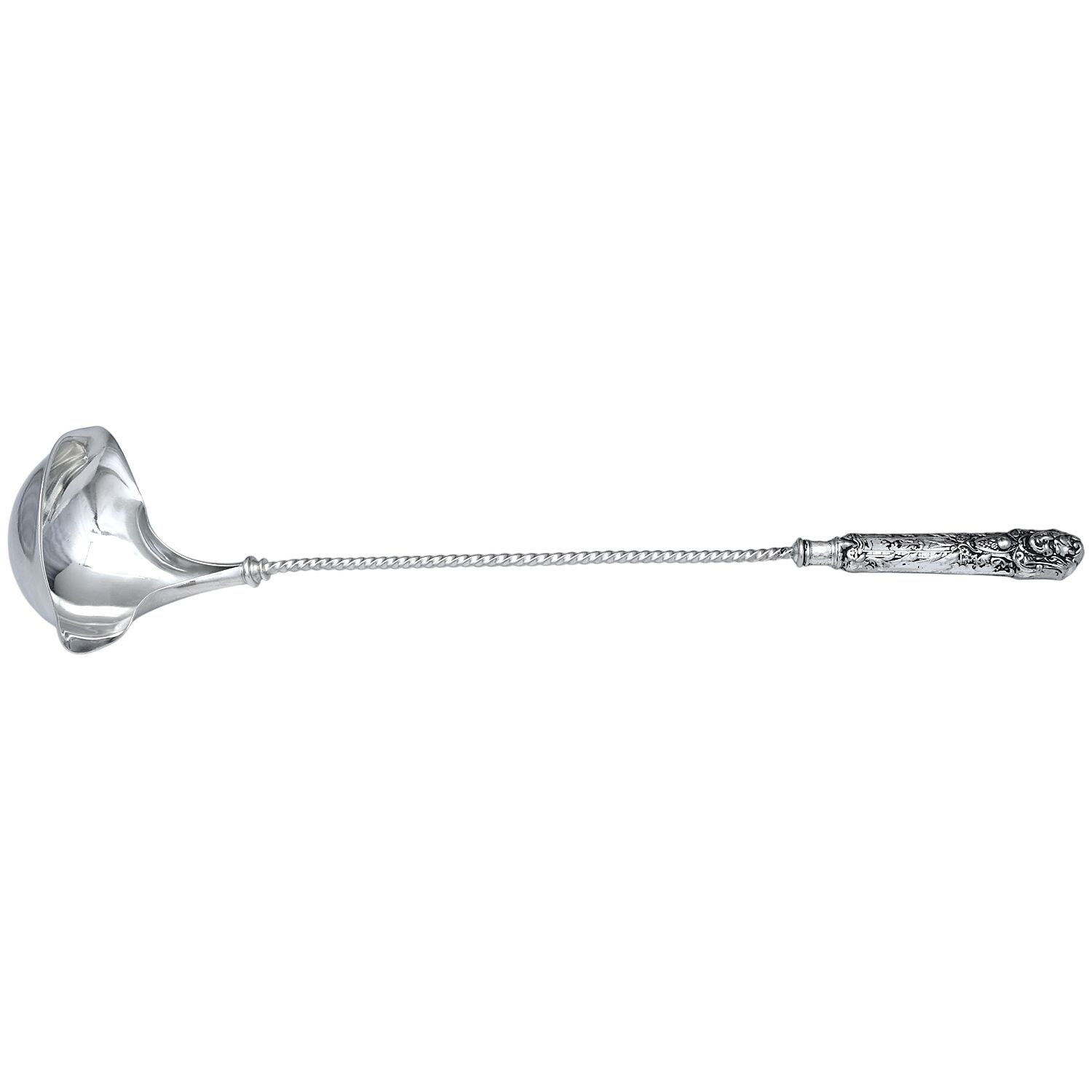 Renaissance (Silverplate, 1886, No Monos) Punch Ladle with Silverplate Bowl by Reed & Barton-1