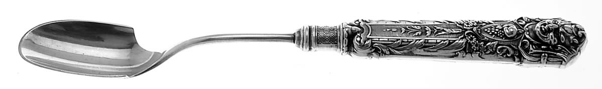 Renaissance (Silverplate, 1886, No Monos) Cheese Scoop with Silverplate Scoop by Reed & Barton-1